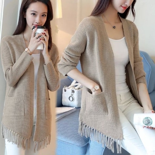 29 Cardi Poket Rumbai Creme 