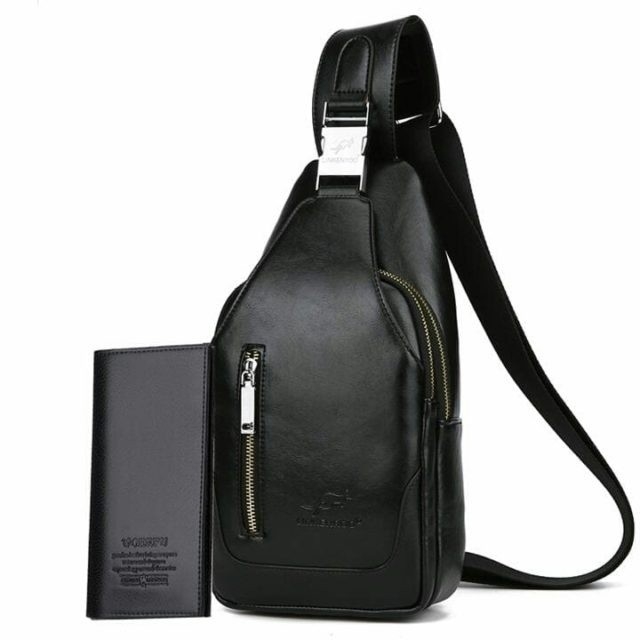 2IN1 Matthew Bag Blacks Free Dompet