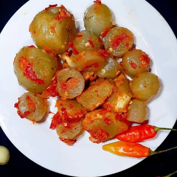Jumbo ciLok goreng biasa penyet tanpa tahu