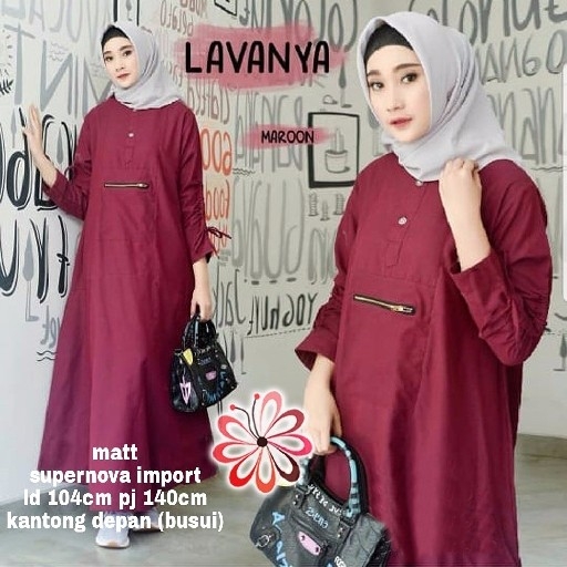 34 Lavanya Long Maroon 