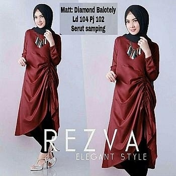 34 Rezva Tunik Maroon 