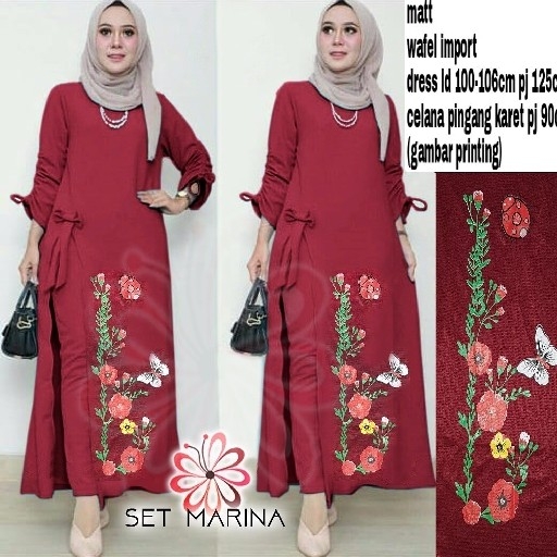 34 Set Marina Maroon 
