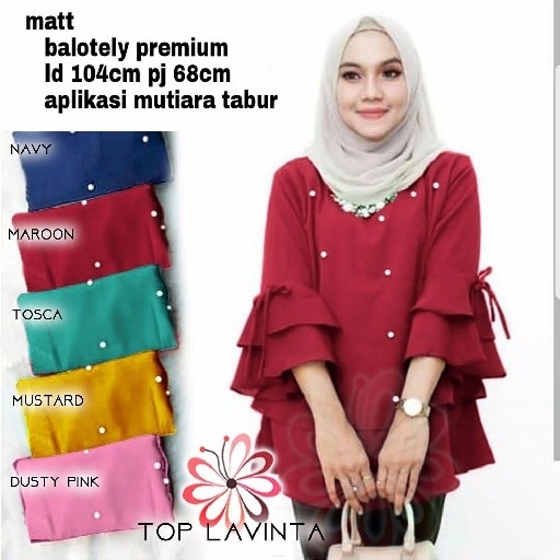 34 Top Lavinta Maroon