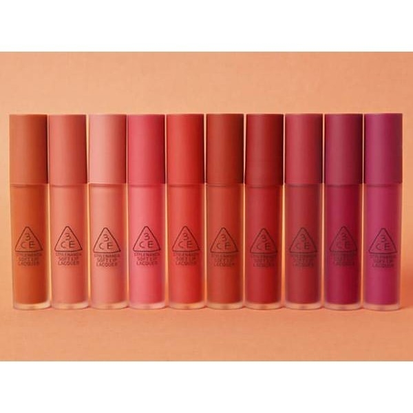 3CE SOFT LIP LACQUER LIP TINT  LIP STIK  LIP VENT 