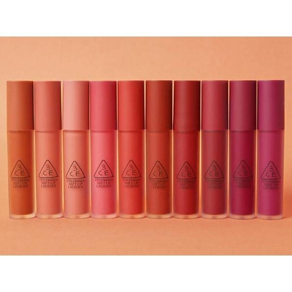 3CE SOFT LIP LACQUER LIP TINT  LIP STIK  LIP VENT 