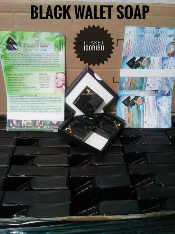 3 paket Sabun Herbal Basic Blackwalet