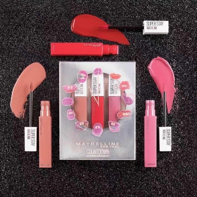 4 SET LIPCREAM MAYBELINE COUNTDOWN