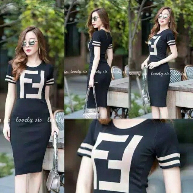 51-DRESS FENDI BLACK