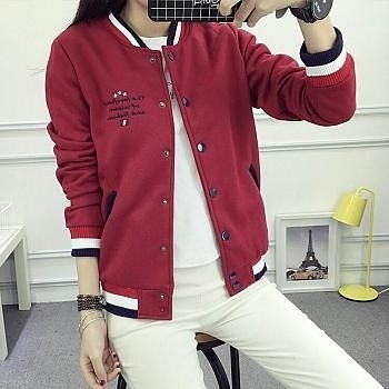 51 jaket rib red 