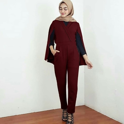 57 Jumpsuit British Maroon 