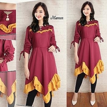 58 TUNIK HAWWA MAROON 