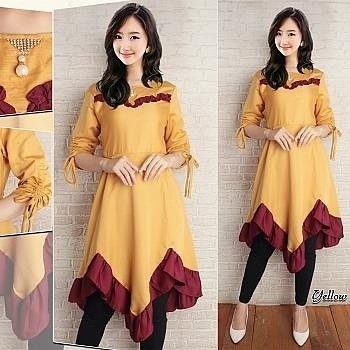 58 TUNIK HAWWA MUSTARD 