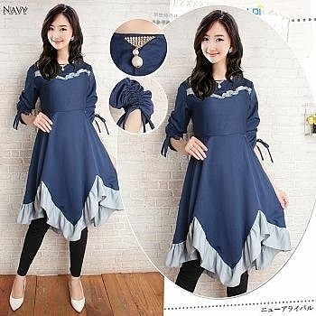 58 TUNIK HAWWA NAVY 