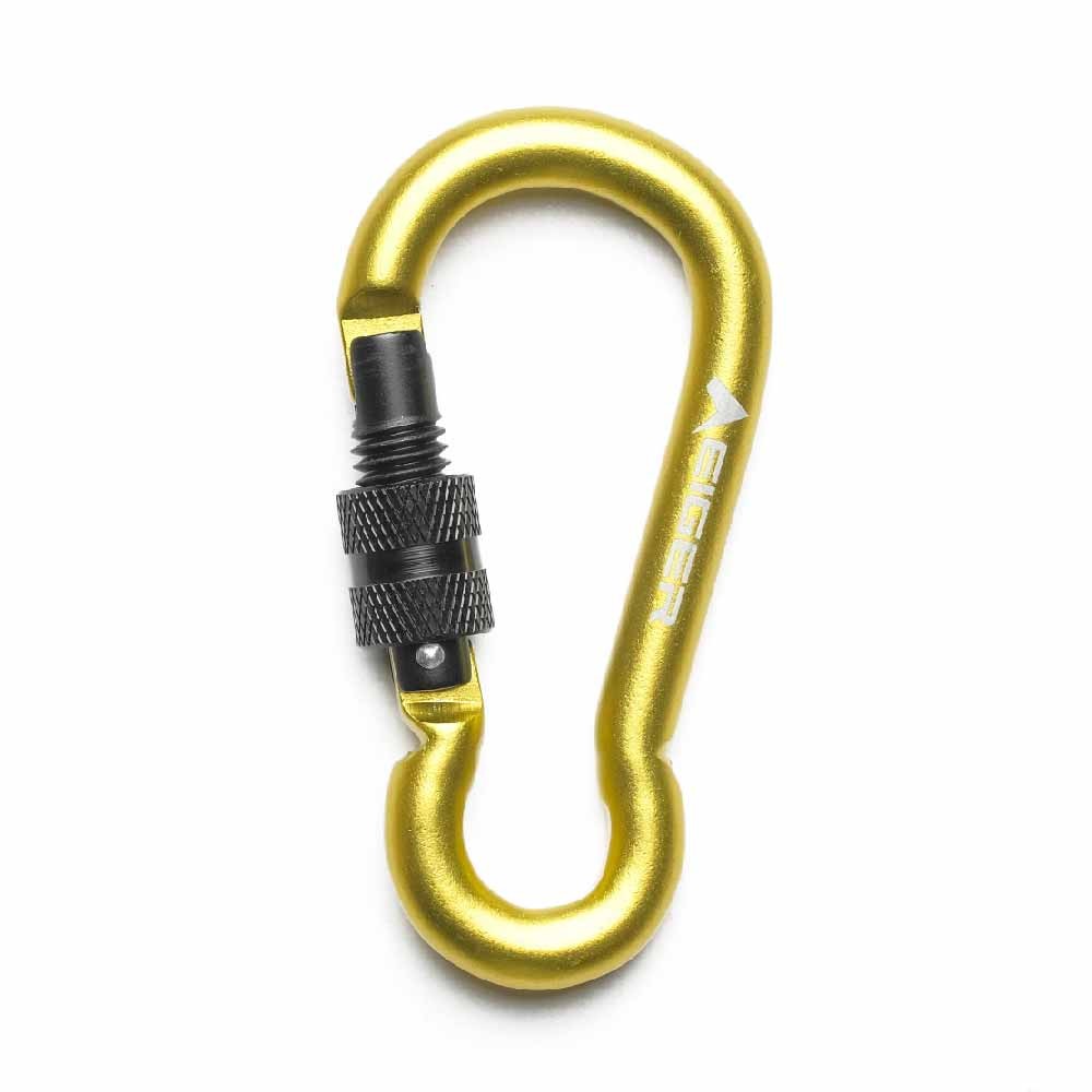 7 MM PEAR CARAB WSCREW LOCK