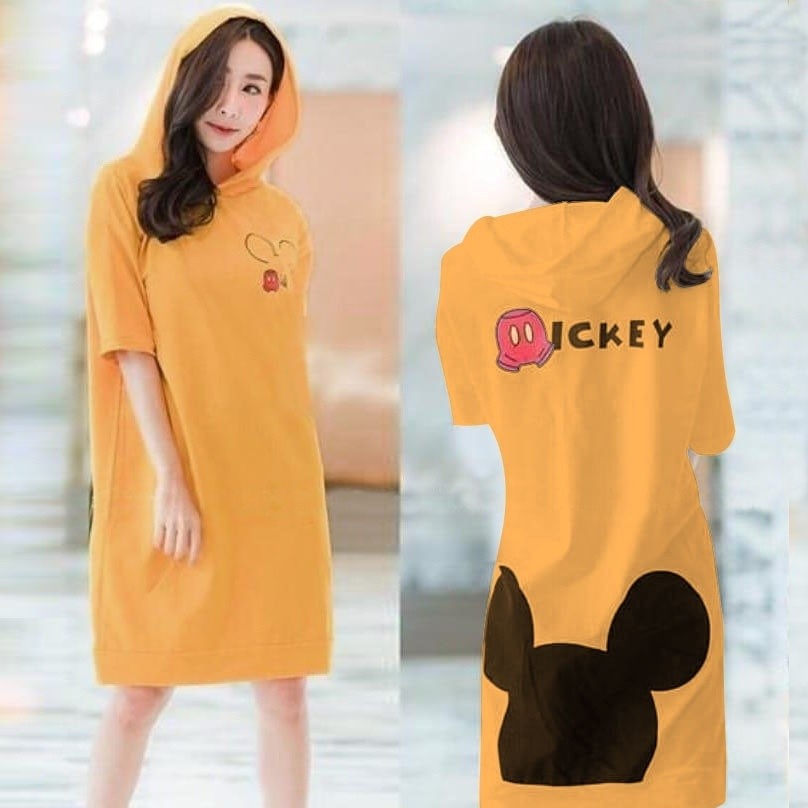 79-DRESS HODIE MIKI  MUSTARD