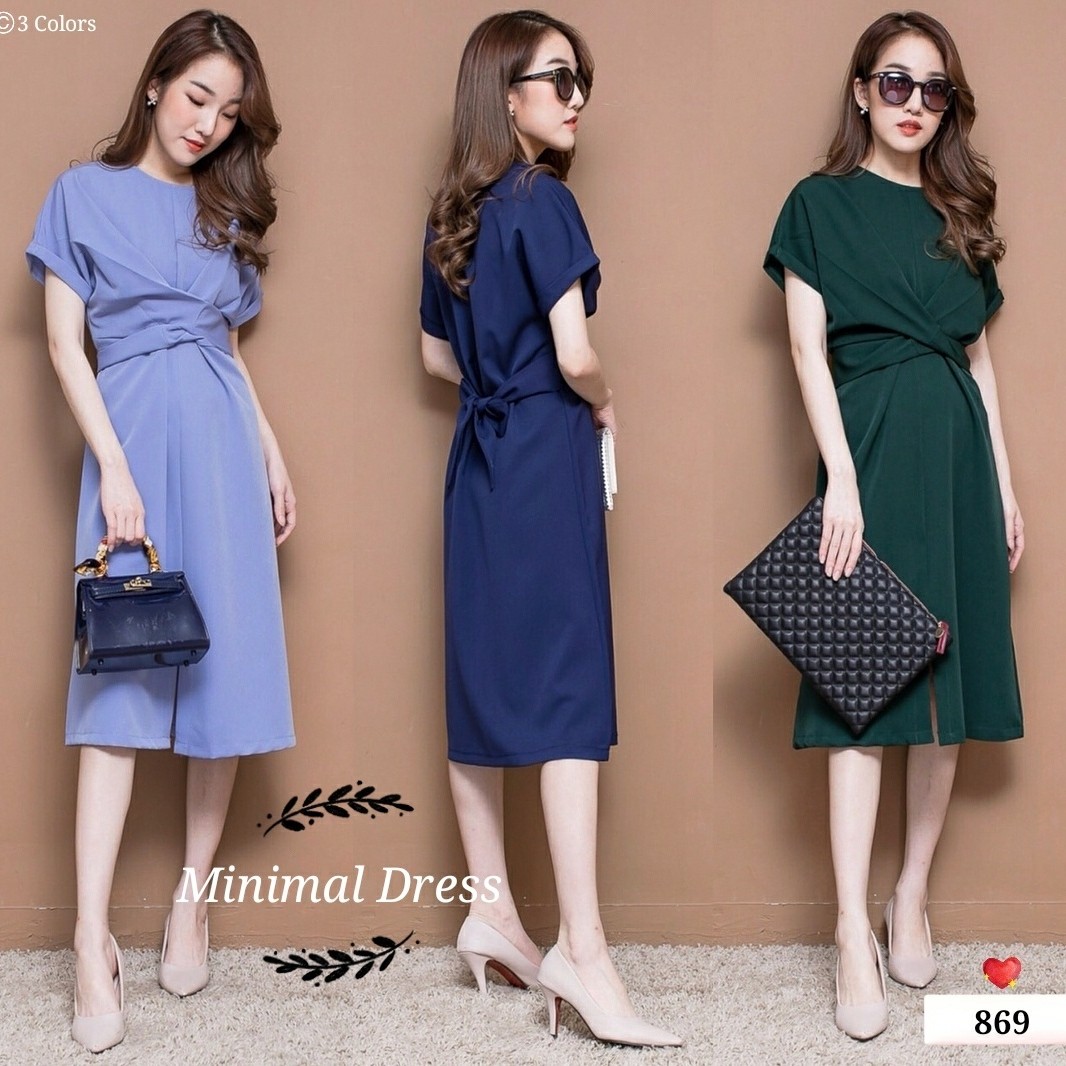 869 Minimal Dress 3warna