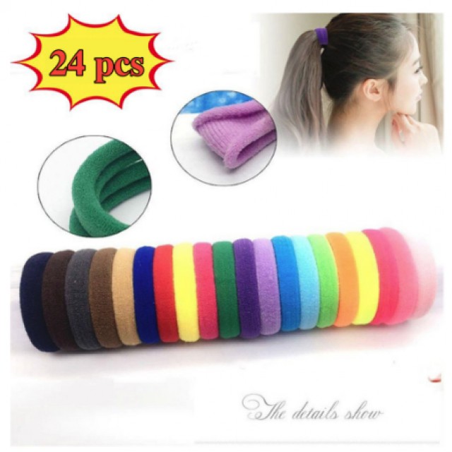 A1-105 Ikat Rambut Karet Set box 24 IN 1