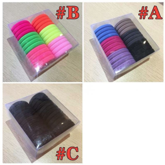 A1-105 Ikat Rambut Karet Set box 24 IN 1 5