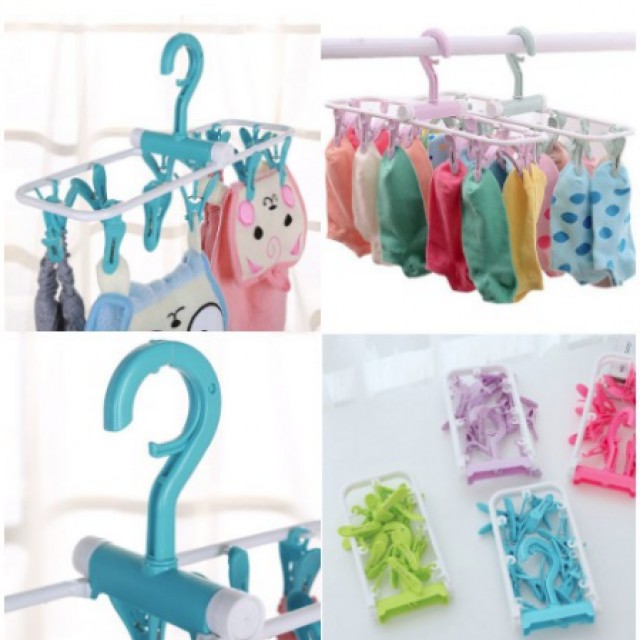 A1-227 Hanger Gantungan Baju 12 Clip 4