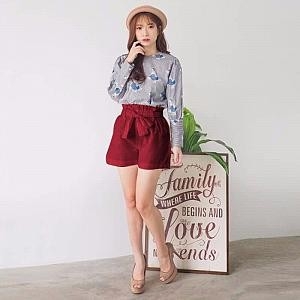 A6 - Dona Pants Maroon 