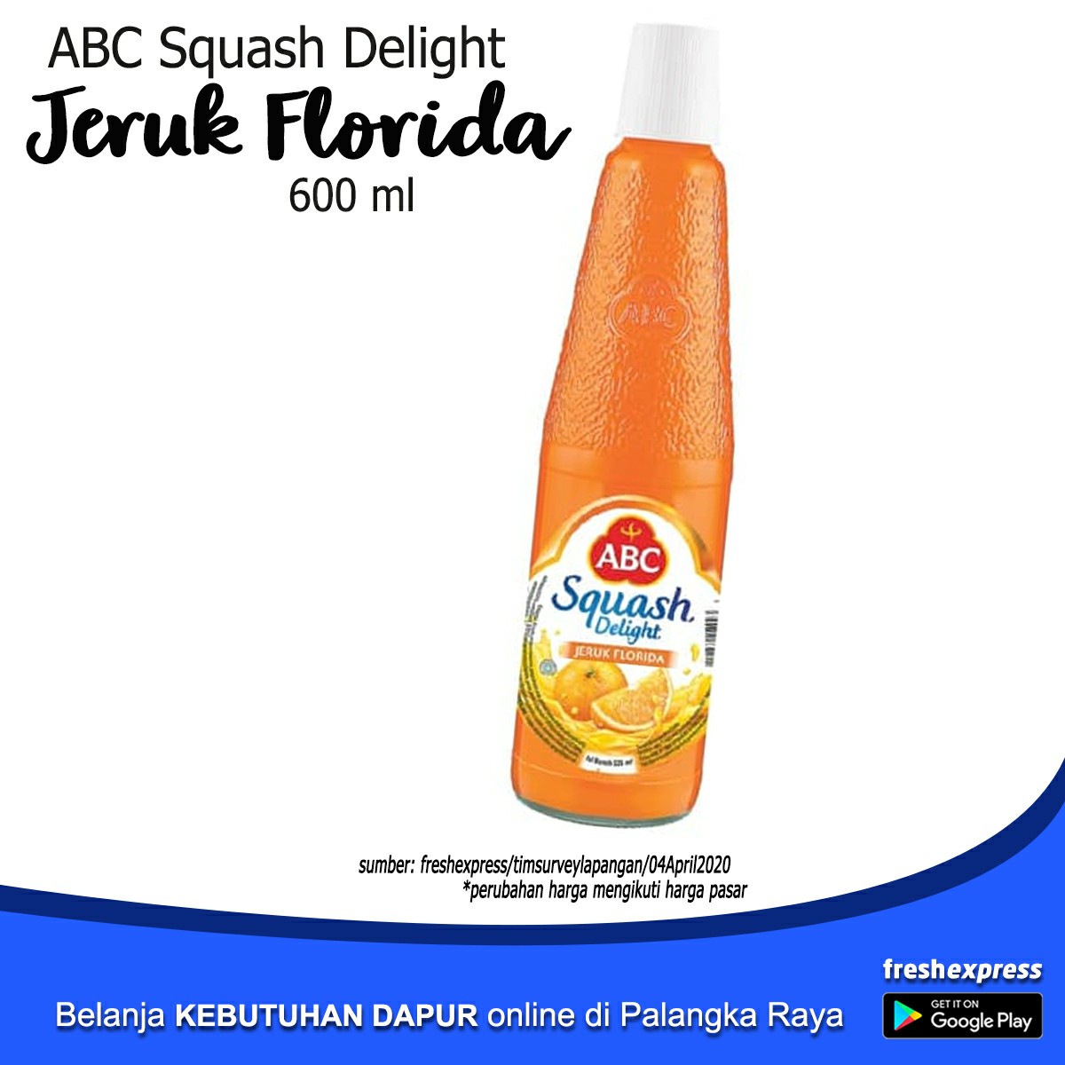 ABC Squash Delight Jeruk Florida 600 ML