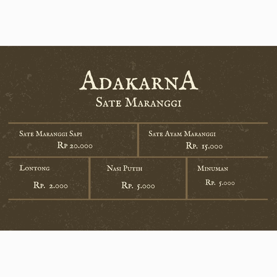 SATE MARANGGI ADAKARNA