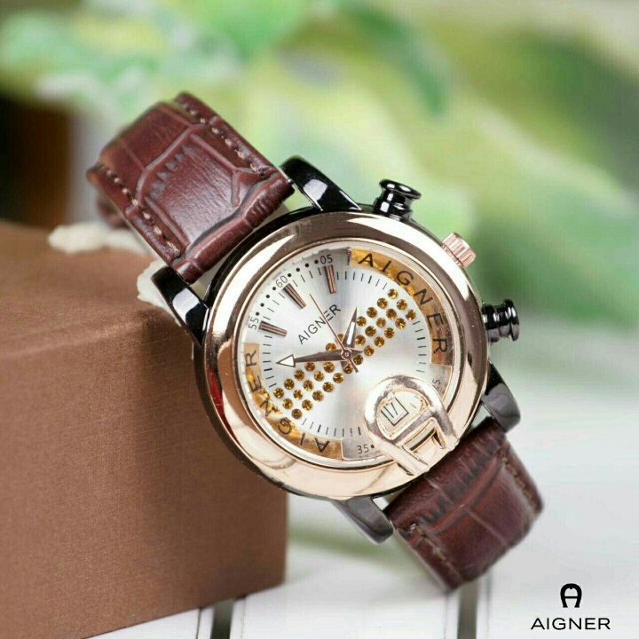 AIGNER LEATHER CHOCO