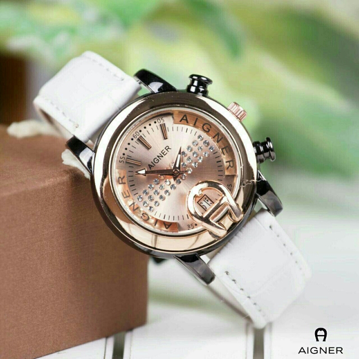 AIGNER LEATHER WHITE