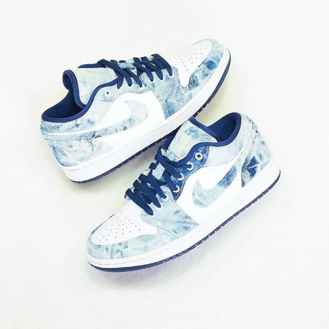 AJ 1LOW Washed Denim 2