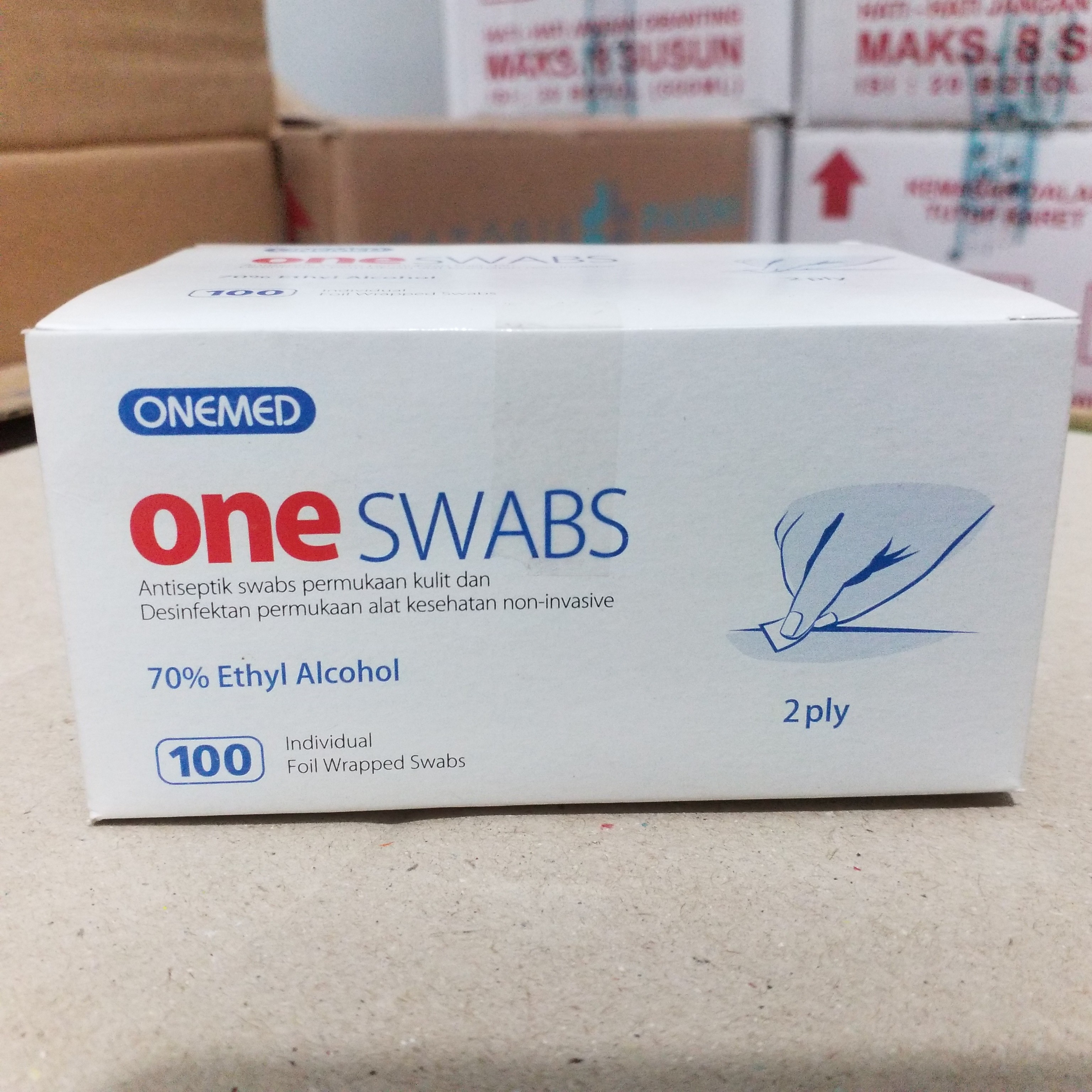 ALCOHOL ONE SWAB 2 PLY