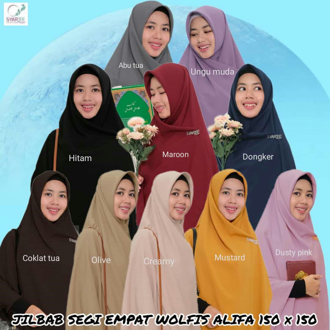 JILBAB SEMI INSTANT MERK DELISYA PER UNIT