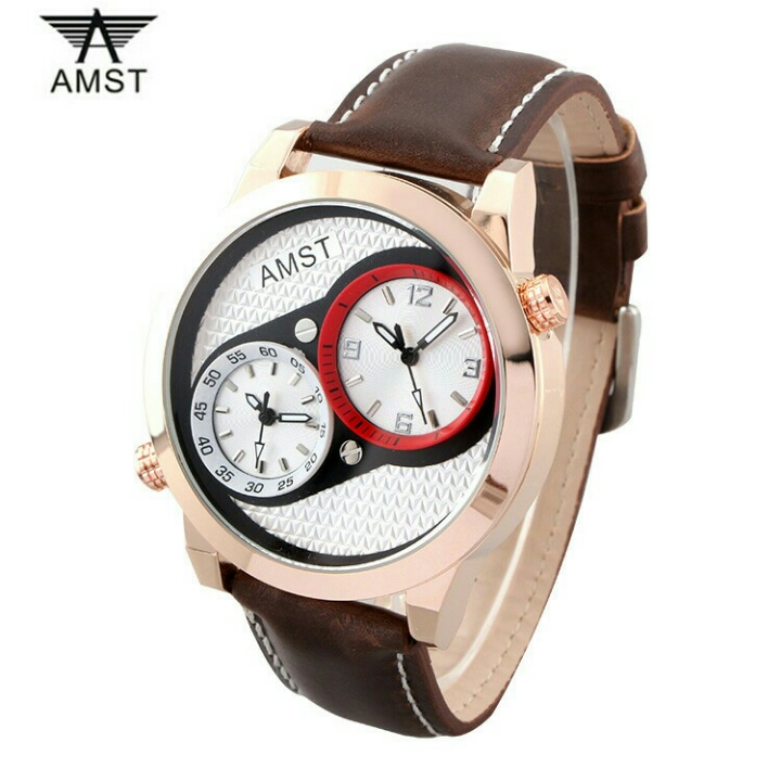 AMST Jam Tangan Analog Kulit Pria -  SZWS0RGDE D30