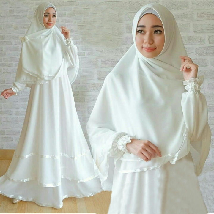 ANGGUN WHITE PREMIUM SYARI SET