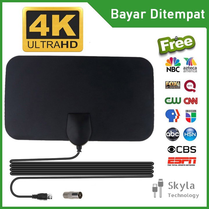 ANTENA TV DIGITAL SINYAL DVB-T2 4K - KIT