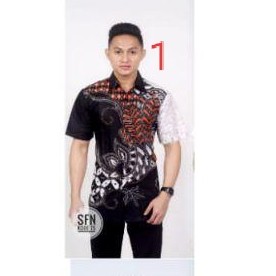 ATASAN PRIA KEMEJA BATIK PRIA LENGAN PENDEK