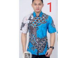 ATASAN PRIA KEMEJA BATIK PRIA LENGAN PENDEK