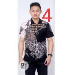 ATASAN PRIA KEMEJA BATIK PRIA LENGAN PENDEK 4