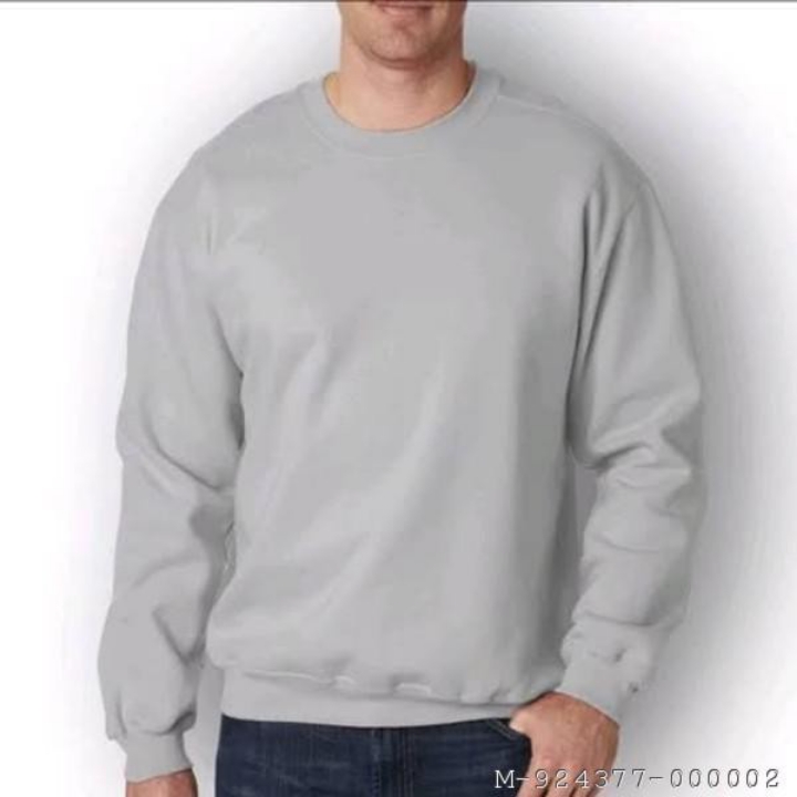 ATASAN PRIA SWEATER POLOS VJAG-025Variasihitam marun putih  abu  2