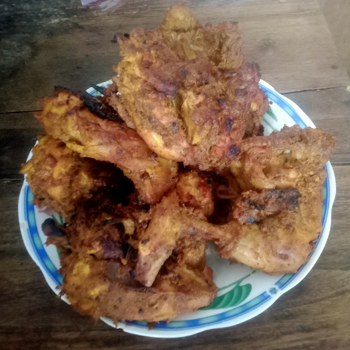 AYAM BAKAR PAKAI NASI