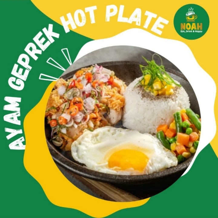 AYAM GEPREK HOT PLATE 