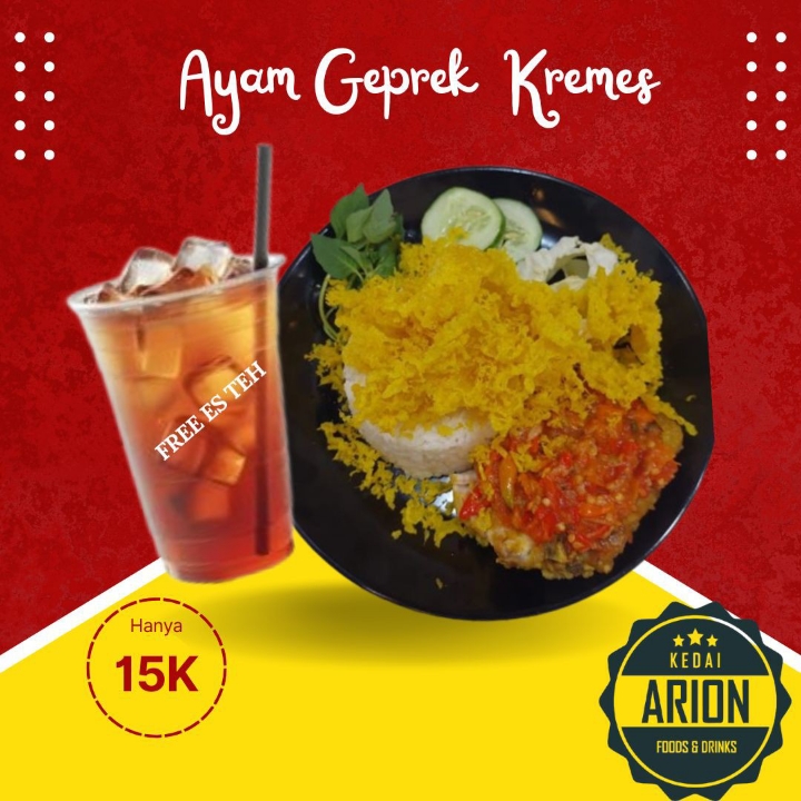 AYAM GEPREK KREMES ARION