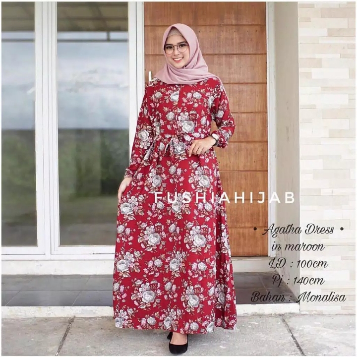 AYUNDA GAMIS BUSUI RESLETING DEPAN TANPA JILBAB
