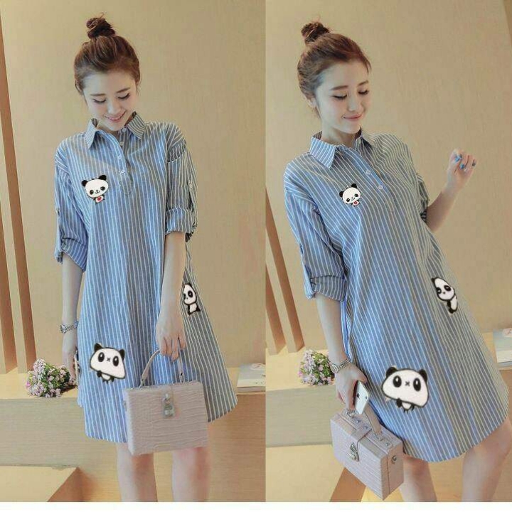 Ab STRIPE PANDA BLUE 