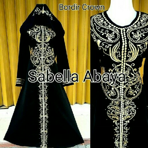 Abaya Bordir Crow