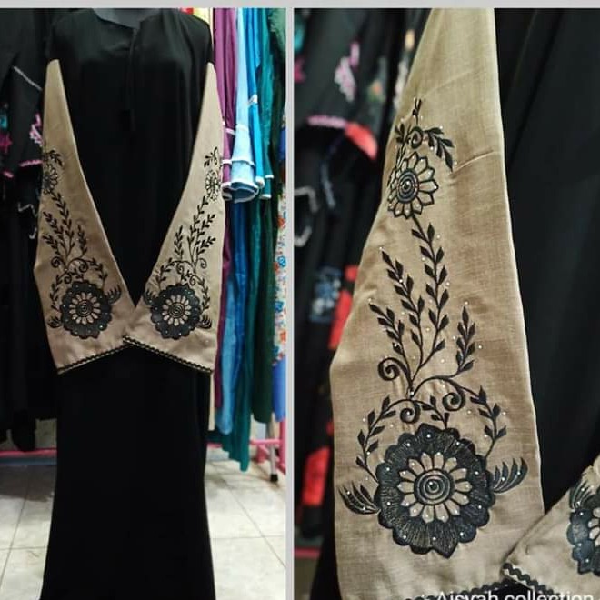 Abaya Mekah Kombinasi Burberry