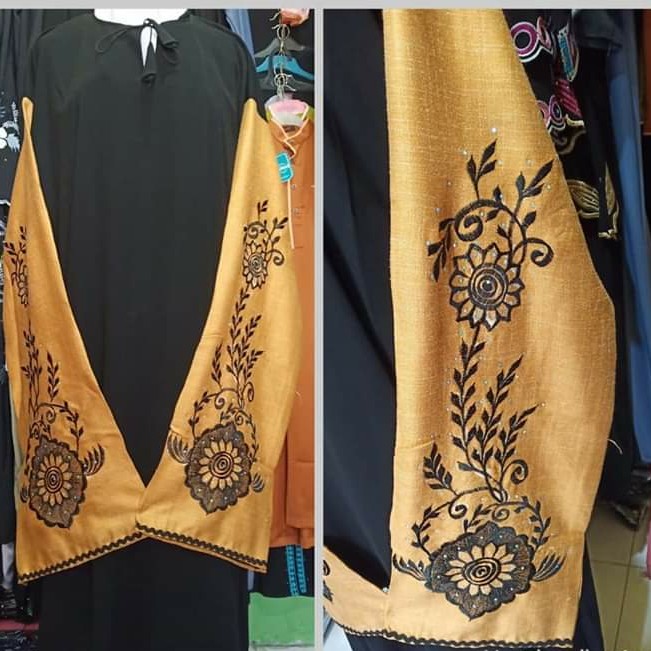 Abaya Mekah Kombinasi Burberry 2