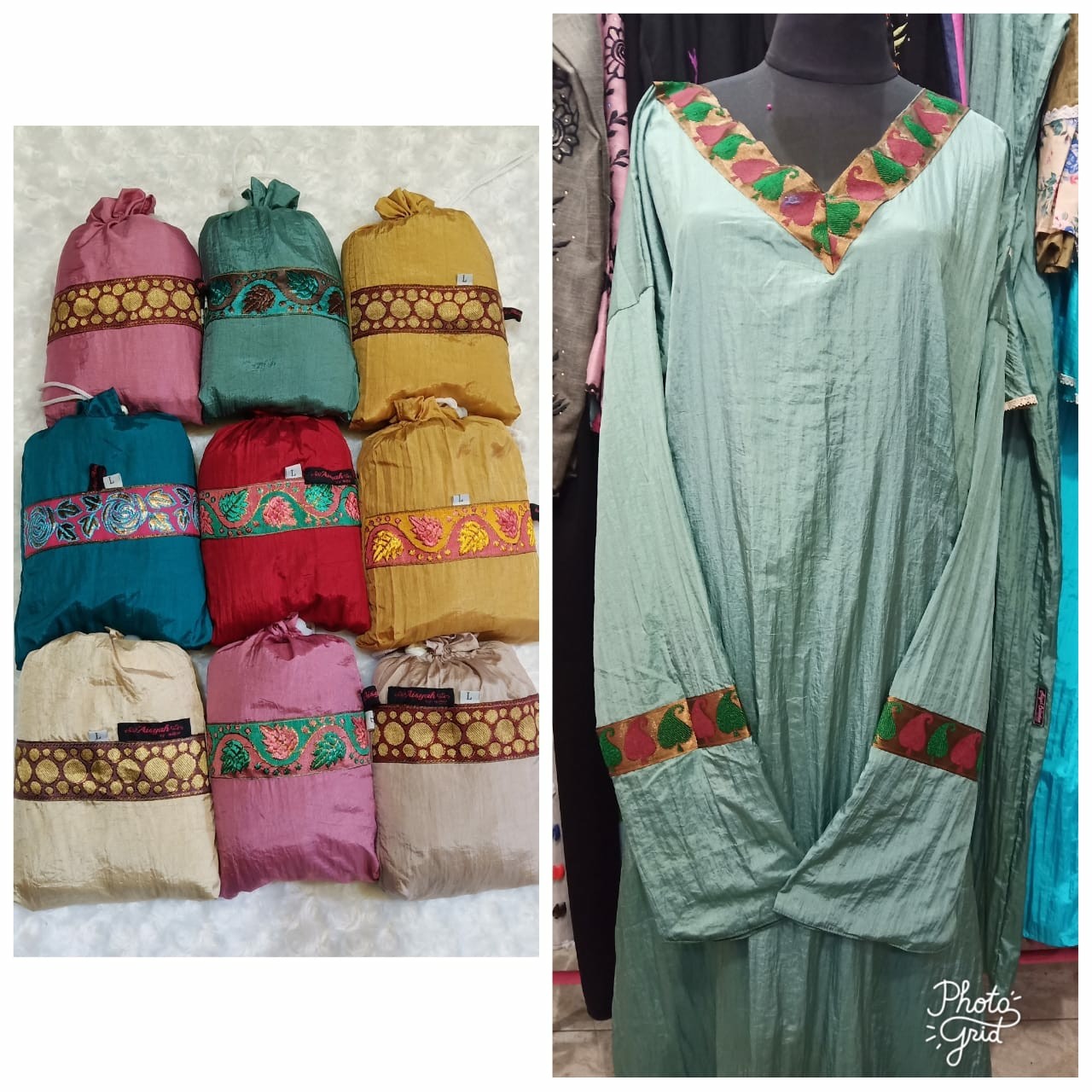 Abaya Parasit Pita Motif 3