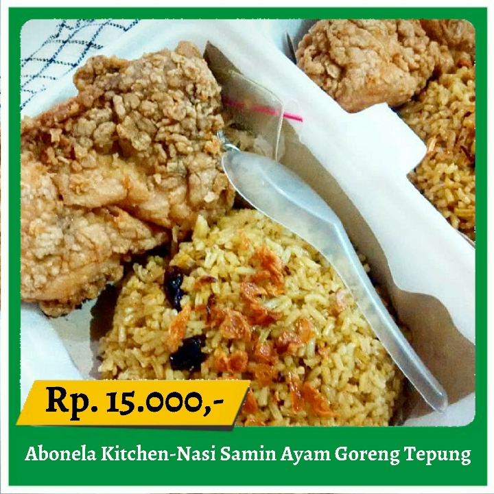 Abonela Kitchen-Nasi Samin Ayam Goreng Tepung