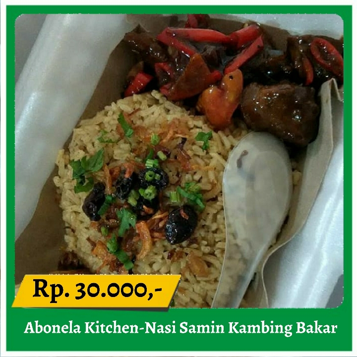 Abonela Kitchen-Nasi Samin Kambing Bakar