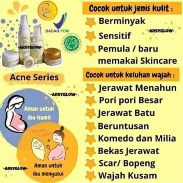 Acne Series Free Pouch Cantik Wrn Gold 2